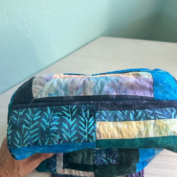 Unique design Handmade quilted “Seaside” theme tote - Picture 3 of 4